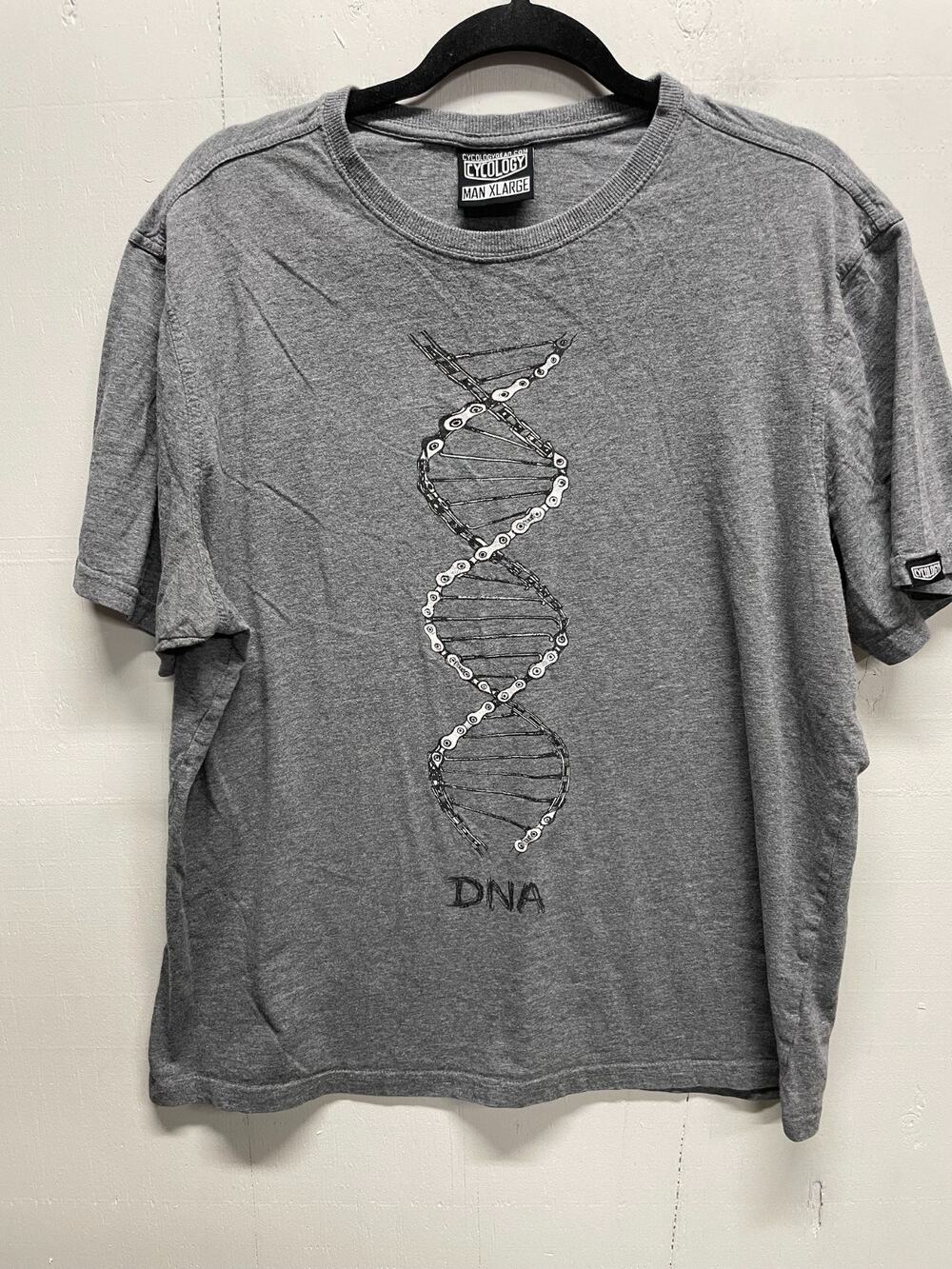 Cycology Men's T-Shirt Size XL DNA Gray color Biking Cycling